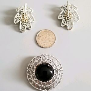 Sarah Coventry Earrings and Broach
